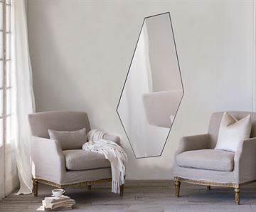 Prisma Spejl - 82x175 cm - Sort   <SPAN STYLE='color:#d0121a;'>FORUDBESTIL</SPAN>